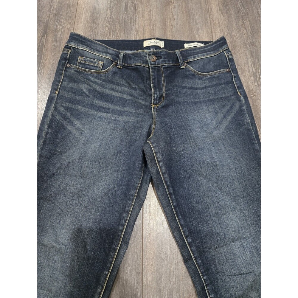 Jessica Simpson Kiss Me Super Skinny Dark Wash Stretch Jeans Womens 12/31 - Picture 2 of 5